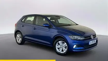 Used VW Polo SE 80 HP (58 kW) 2019 Blue Hatchback