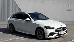 White Used 2024 Mercedes C300e AMG Line Premium Plus Estate | £39,980 (Fair price)