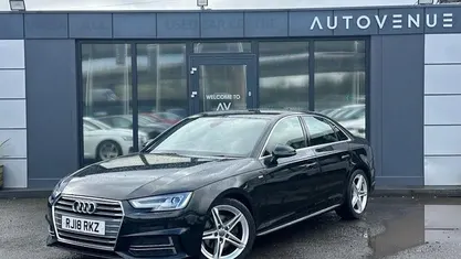 Used Audi A4 S-Line 150 HP (110 kW) 2018 Black Sedan