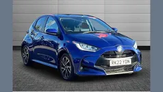 Blue Used 2022 Toyota Yaris Hybrid Design Hatchback | £13,901 (Fair price)