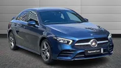 Denim blue Used 2021 Mercedes A180 AMG line Sedan | £17,590 (Good price)