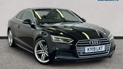 Used Audi A5 S-Line 190 HP (139 kW) 2019 Black Coupe