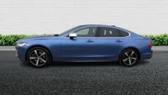 Blue Used 2019 Volvo S90 R-Design Sedan | £18,450 (Fair price)