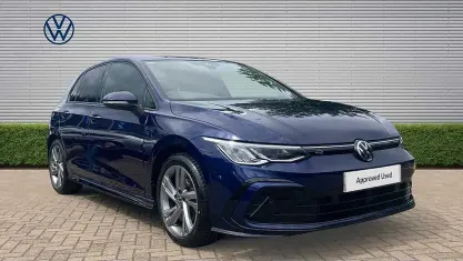 Used VW Golf VIII R-line 131 HP (96 kW) 2023 Blue Hatchback