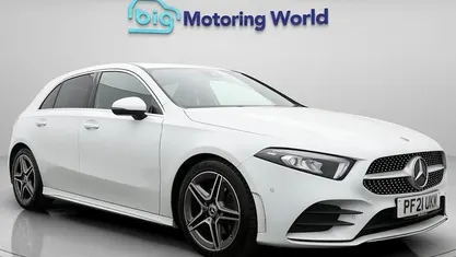 Used Mercedes A180 Executive 136 HP (100 kW) 2021 White Hatchback