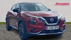 I sunset red with solid black New 2024 Nissan Juke Tekna+ SUV | £24,975 (Fair price)
