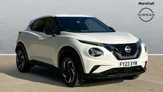 Special solid arctic white Used 2023 Nissan Juke N-Connecta SUV | £16,616 (Fair price)