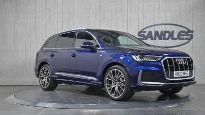 Used Audi Q7 S-Line 286 HP (210 kW) 2020 Blue SUV