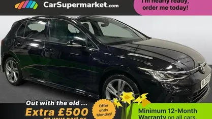 Used VW Golf VIII R-line 131 HP (96 kW) 2023 Black Hatchback