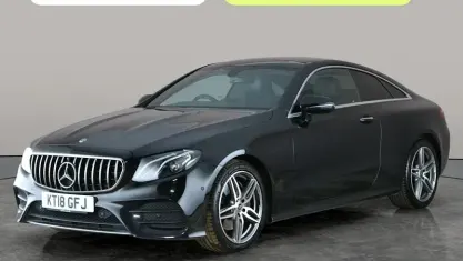 Used Mercedes E220 AMG line 194 HP (142 kW) 2018 Black Coupe