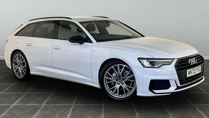 White Used 2022 Audi A6 Black Edition Estate | £27,795 (Fair price)