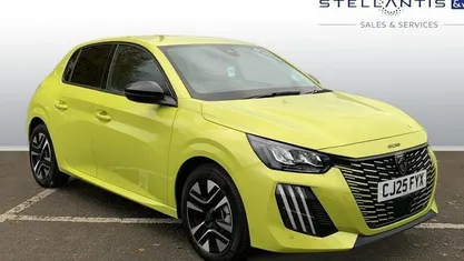 Yellow New 2025 Peugeot 208 Allure Hatchback | £17,714 (Fair price)