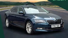 Lava blue metallic Used 2017 Skoda Superb SE L Executive Hatchback | £13,995 (Fair price)