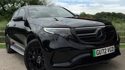 Used Mercedes EQC400 AMG line 300 kW (408 HP) 2022 Black SUV