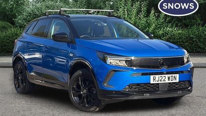 Begagnad Vauxhall Grandland X GS Line 131 HK (96 kW) 2022 Blå SUV