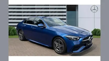 Used Mercedes C200 AMG line 204 HP (150 kW) 2025 Blue Sedan