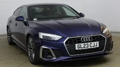 Used Audi A5 Sportback S-Line 150 HP (110 kW) 2023 Blue Hatchback