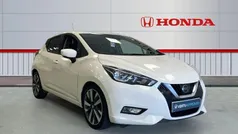 White Used 2018 Nissan Micra Tekna Hatchback | £9,744 (Fair price)