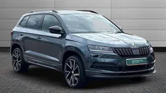 Quartz grey metallic Used 2022 Skoda Karoq SportLine SUV | £24,900 (Fair price)