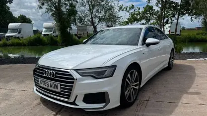 Used Audi A6 S-Line 245 HP (180 kW) 2019 White Sedan