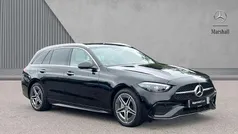Obsidian black metallic Used 2024 Mercedes C300e AMG Line Premium Plus Estate | £40,369 (Fair price)