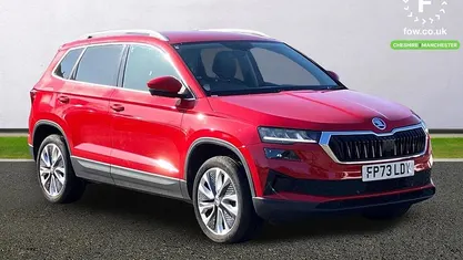 Used Skoda Karoq SE L 116 HP (85 kW) 2023 Red SUV