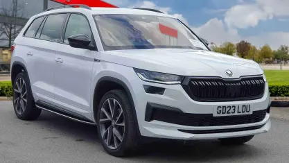 Used Skoda Kodiaq SportLine 150 HP (110 kW) 2023 White SUV