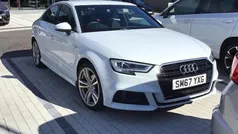 White Used 2017 Audi A3 S-Line Sedan | £13,400 (Fair price)