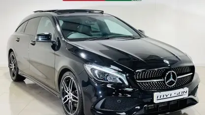 Used Mercedes CLA220 Shooting Brake AMG line 177 HP (130 kW) 2017 Black Estate