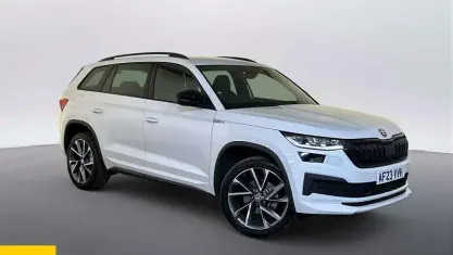 Used Skoda Kodiaq SportLine 150 HP (110 kW) 2023 White SUV