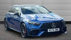 Blue Used 2024 Mercedes A45 AMG Hatchback | £49,390 (Fair price)