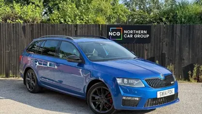 Used Skoda Octavia vRS 184 HP (135 kW) 2014 Blue Estate