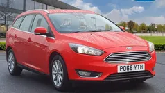 Red Used 2017 Ford Focus Titanium Estate | £10,750 (Fair price)