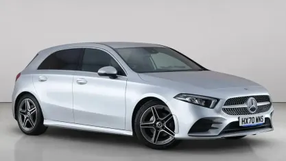 Used Mercedes A200 AMG line 163 HP (119 kW) 2020 Silver Hatchback