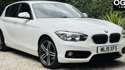 Used BMW 118 Sport Line 136 HP (100 kW) 2019 White Hatchback