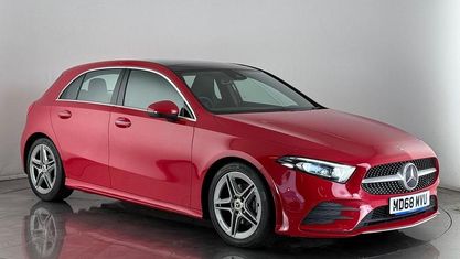 Used Mercedes A180 AMG Line Premium Plus 116 HP (85 kW) 2019 Red Hatchback