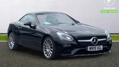 Used Mercedes SLC200 AMG line 184 HP (135 kW) 2018 Black Cabriolet