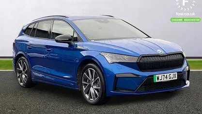 Blue Used 2024 Skoda Enyaq iV SportlinePlus SUV | £28,699 (Good price)
