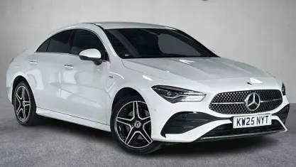 Used Mercedes CLA250e AMG line 218 HP (160 kW) 2025 White Coupe