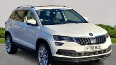 Candy white Used 2018 Skoda Karoq SUV | £15,546 (Fair price)