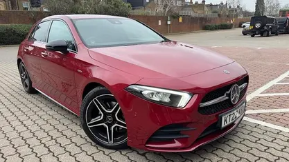 Used Mercedes A180 AMG line 136 HP (100 kW) 2022 Red Hatchback