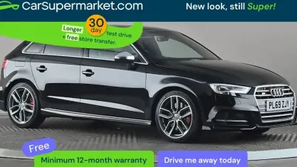 Begagnad Audi S3 Sportback Advanced 300 HK (220 kW) 2019 Svart Halvkombi