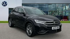 Deep black pearlescent Used 2025 VW T-Roc R-line SUV | £28,056 (Fair price)