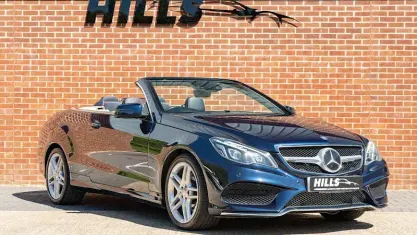Used Mercedes E350 AMG Line Premium 258 HP (189 kW) 2015 Blue Cabriolet