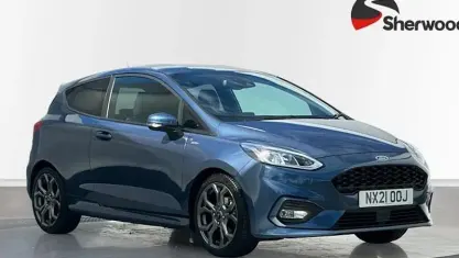 Used Ford Fiesta ST-Line 125 HP (91 kW) 2021 Blue Hatchback