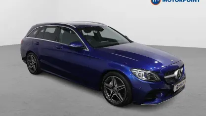 Używany Mercedes C220 AMG line 194 KM (142 kW) 2019 Niebieski Kombi