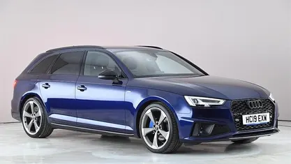 Used Audi A4 Black Edition 190 HP (139 kW) 2019 Blue Estate