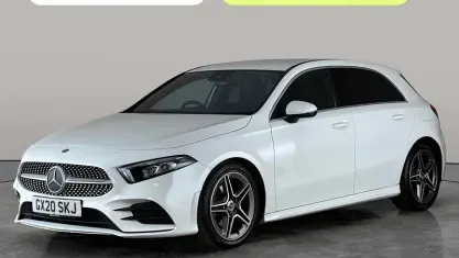 Used Mercedes A200 AMG line 163 HP (119 kW) 2020 White Hatchback