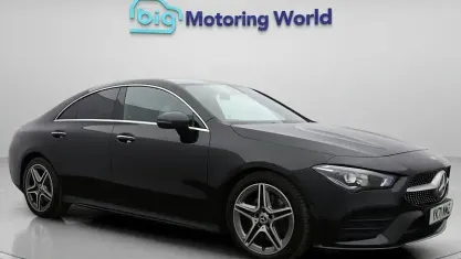 Used Mercedes CLA200 AMG line 163 HP (119 kW) 2021 Black Coupe