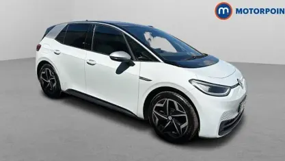 Used VW ID.3 Pro 150 kW (204 HP) 2020 White Hatchback
